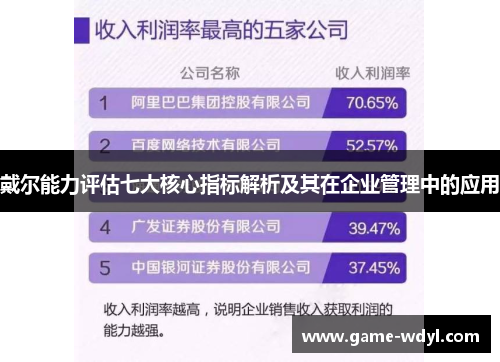戴尔能力评估七大核心指标解析及其在企业管理中的应用