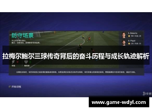 拉梅尔鲍尔三球传奇背后的奋斗历程与成长轨迹解析